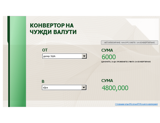 Конвертор на валути Конвертор на валути