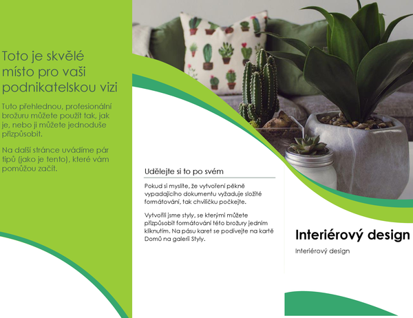 Brožura interiérový design Brožura interiérový design