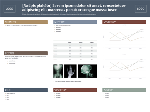 Plakát (modrý a hnědý design) Plakát (modrý a hnědý design)