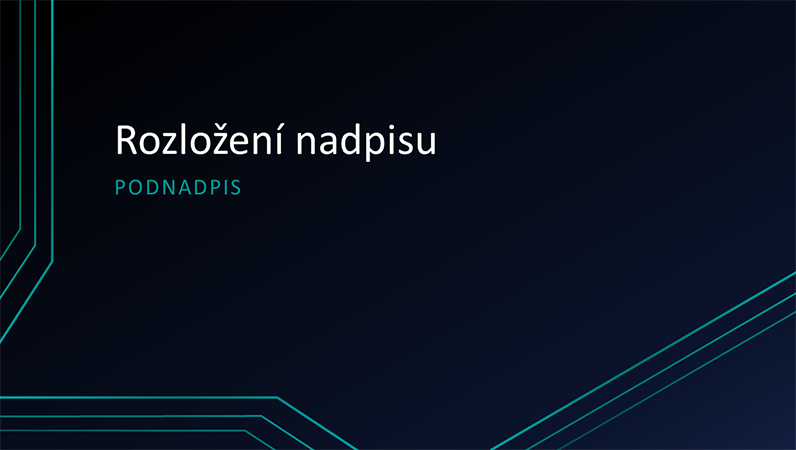 Prezentace s trojitými čarami připomínajícími elektrický obvod (širokoúhlý formát) Prezentace s trojitými čarami připomínajícími elektrický obvod (širokoúhlý formát)