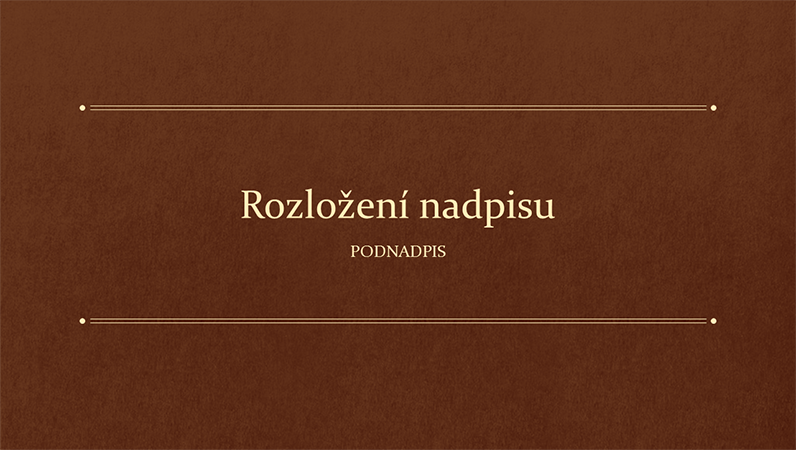 Klasická knižní vzdělávací prezentace (širokoúhlý formát) Klasická knižní vzdělávací prezentace (širokoúhlý formát)