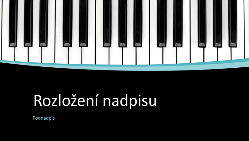 Prezentace s melodickými křivkami (širokoúhlý formát)