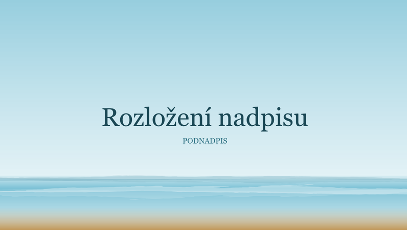 Prezentace s namalovaným oceánem (širokoúhlý formát) Prezentace s namalovaným oceánem (širokoúhlý formát)