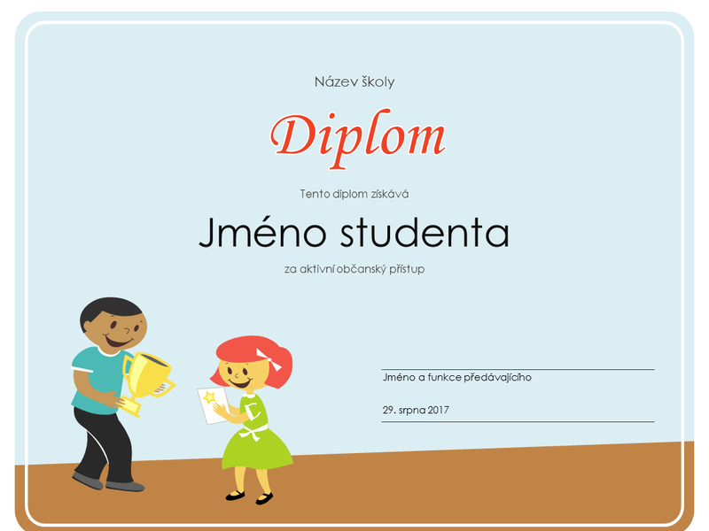 Diplom (žáci základní školy) Diplom (žáci základní školy)