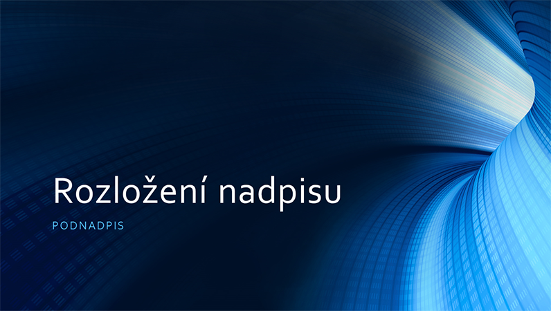 Firemní modrá prezentace s digitálním tunelem (širokoúhlá) Firemní modrá prezentace s digitálním tunelem (širokoúhlá)