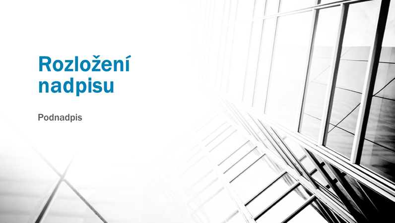 Kontrastní firemní prezentace (širokoúhlý formát) Kontrastní firemní prezentace (širokoúhlý formát)