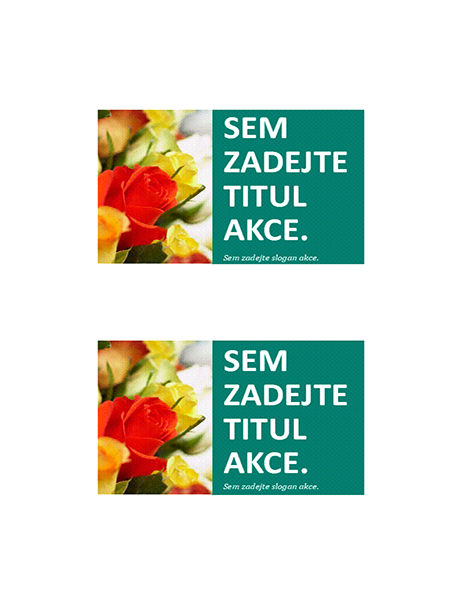 Kartičky pro akci Kartičky pro akci