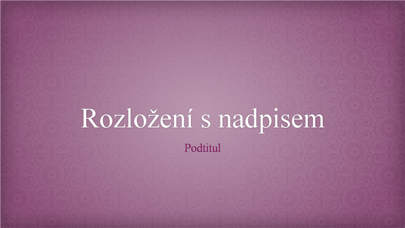 Růžová květinová prezentace v žakárovém vzoru (širokoúhlá) Růžová květinová prezentace v žakárovém vzoru (širokoúhlá)