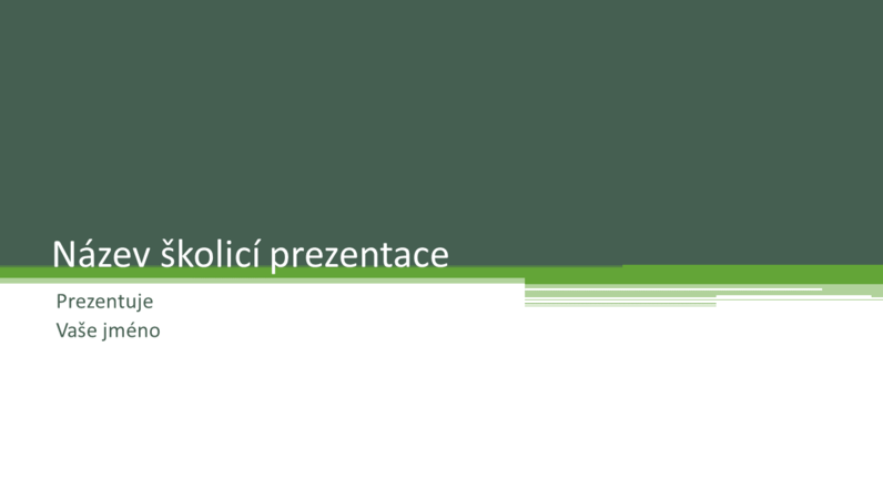 Školicí prezentace