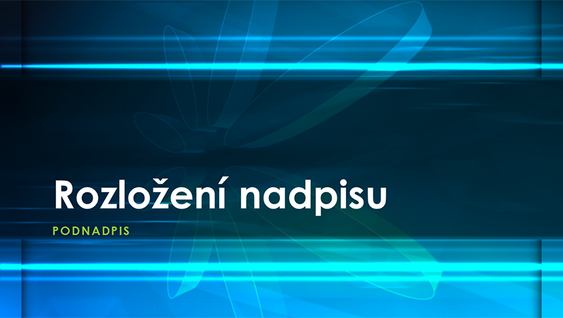 Snímky s modrým motivem atomu