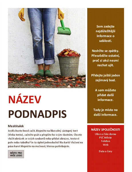 Leták sezónní události (podzim) Leták sezónní události (podzim)
