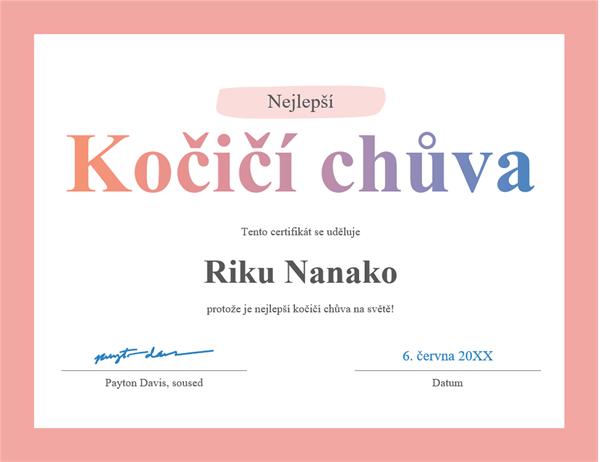 Diplom Nejlepší na světě Diplom Nejlepší na světě