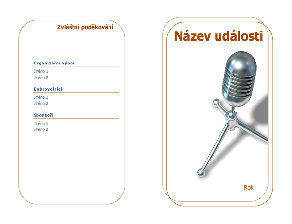 Program události (překládaný napůl) Program události (překládaný napůl)