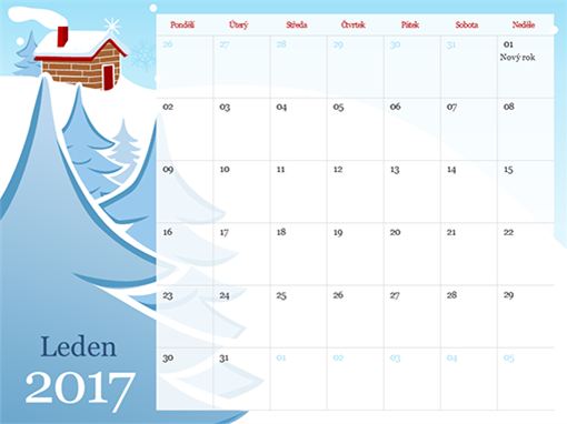 Ilustrovaný sezónní kalendář na rok 2017 (Po–Ne) Ilustrovaný sezónní kalendář na rok 2017 (Po–Ne)