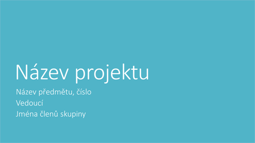 Prezentace skupinového projektu (metropolitní motivy, širokoúhlá) Prezentace skupinového projektu (metropolitní motivy, širokoúhlá)