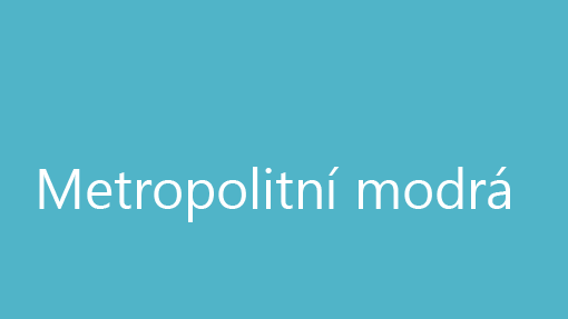 Metropolitní modrá Metropolitní modrá