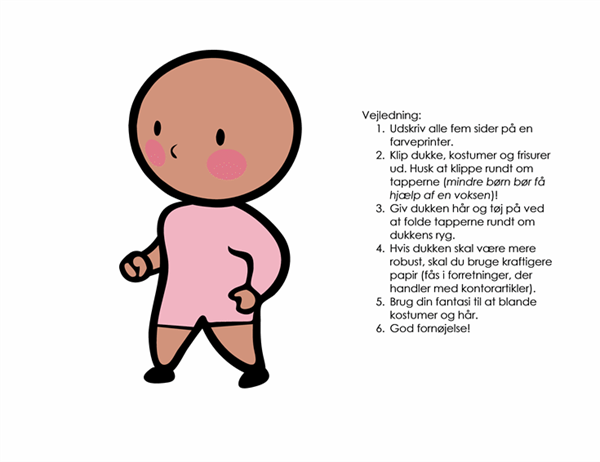 Påklædningsdukker (pige, sæt 2) Påklædningsdukker (pige, sæt 2)