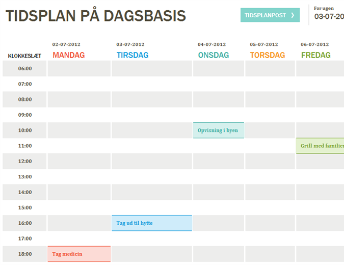 Dagsplan Dagsplan