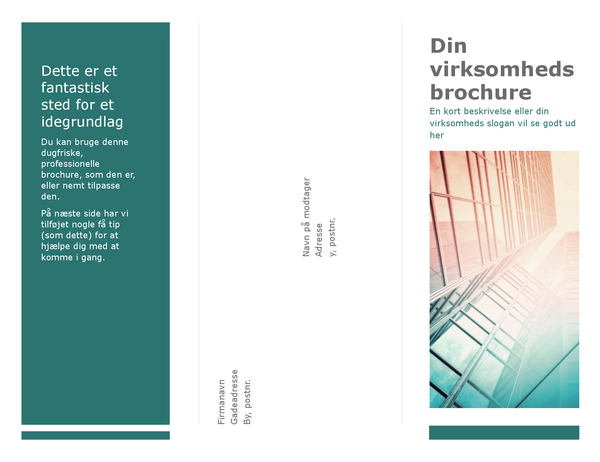 Trefløjet brochure (blå) Trefløjet brochure (blå)