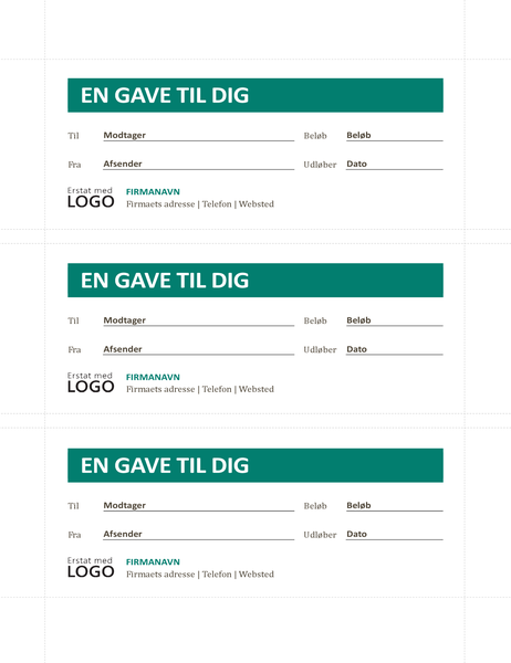 Gavekort Gavekort