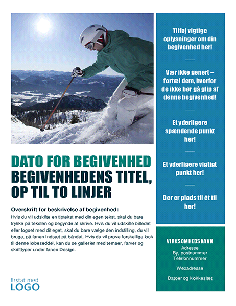 Løbeseddel om sæsonbestemt begivenhed (vinter) Løbeseddel om sæsonbestemt begivenhed (vinter)