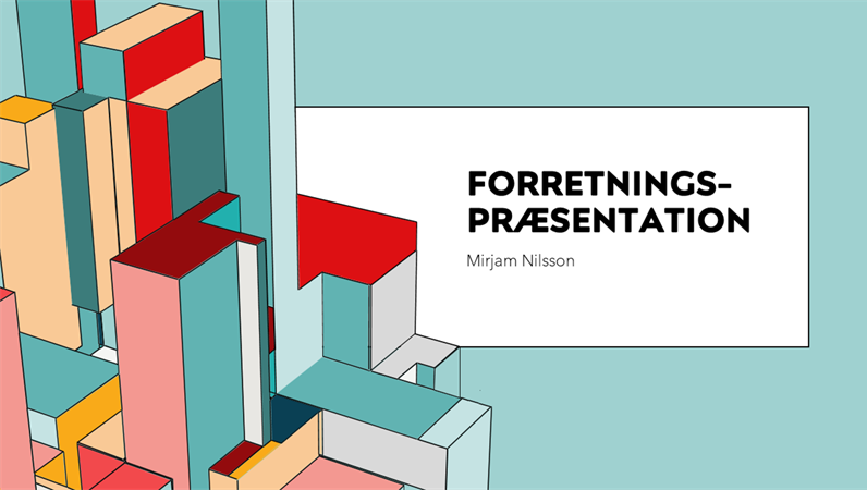 Forretningspræsentation for arkitektur Forretningspræsentation for arkitektur
