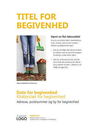 Flyer til små virksomheder (guldfarvet design) Flyer til små virksomheder (guldfarvet design)