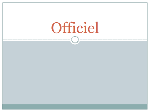 Officiel Officiel