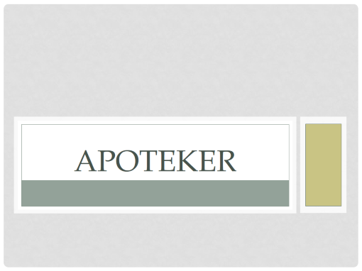Apoteker Apoteker