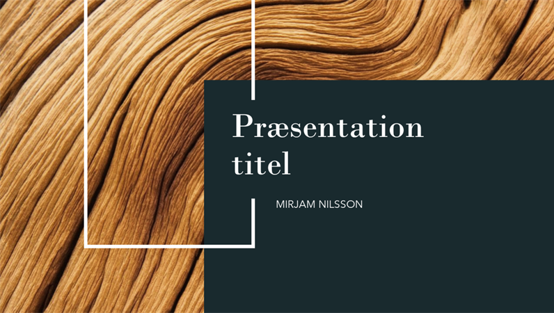 Mørkt træ-præsentation Mørkt træ-præsentation