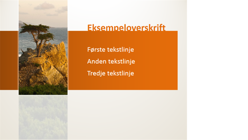 Animeret titel, der flyttes om bag ved et billede Animeret titel, der flyttes om bag ved et billede