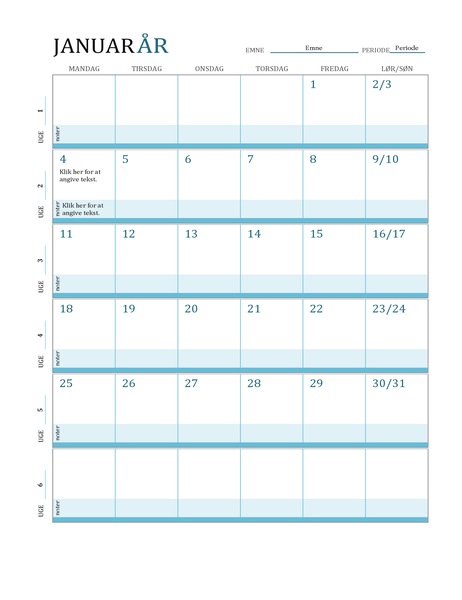 Lektionskalender