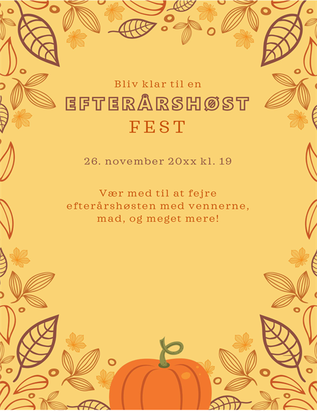 Efterårsflyer Efterårsflyer
