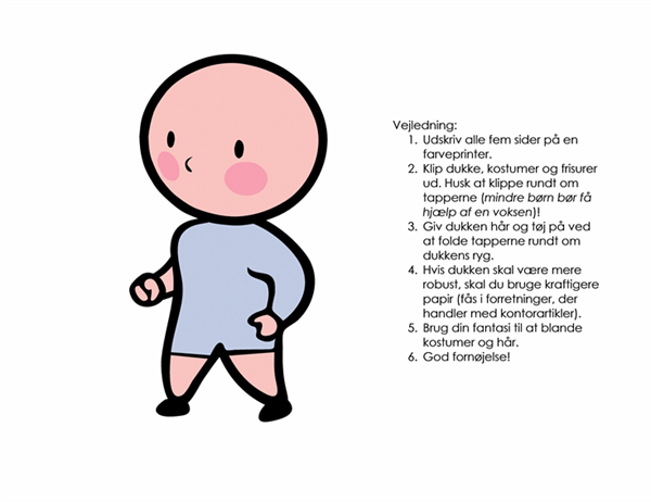 Påklædningsdukker (pige, sæt 1) Påklædningsdukker (pige, sæt 1)