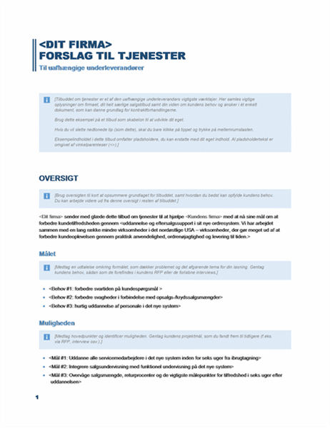 Tjenestetilbud