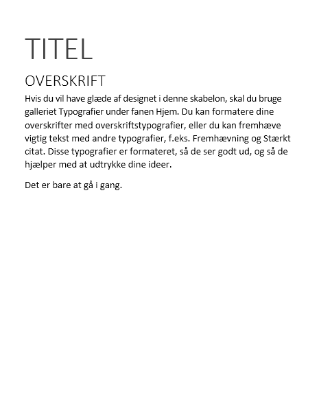 Design med tilbageblik (tomt) Design med tilbageblik (tomt)
