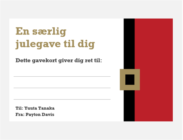 Julegavekort (design med julestemning, tre pr. side) Julegavekort (design med julestemning, tre pr. side)