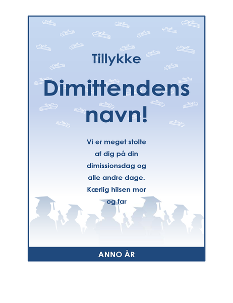 Lykønskningsflyer til dimittender (Eksamensfest-design) Lykønskningsflyer til dimittender (Eksamensfest-design)