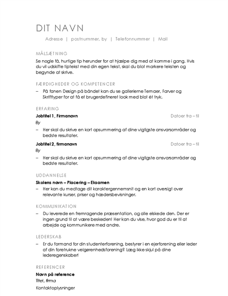 CV (conception Minimaliste) CV (conception Minimaliste)