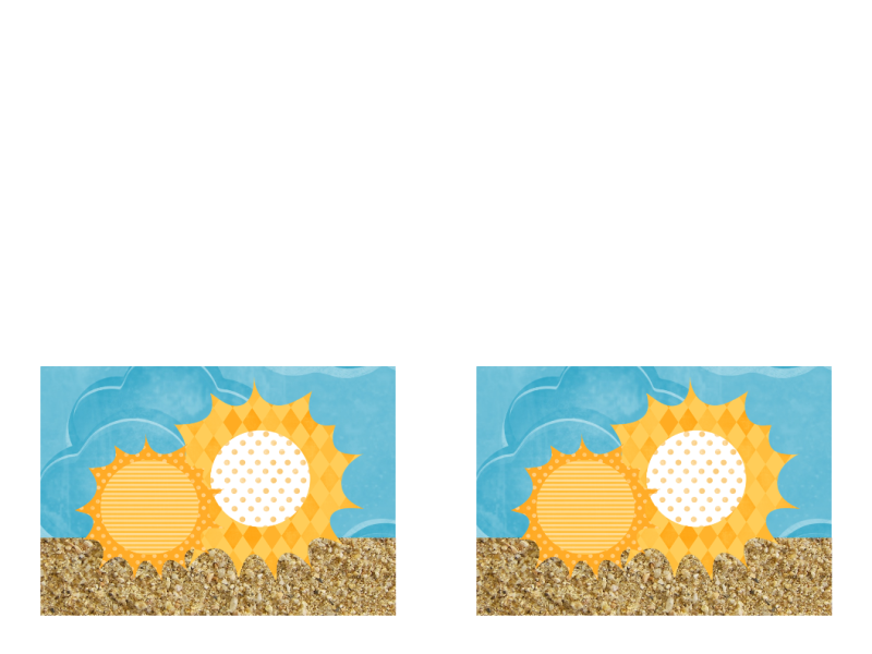 Invitation (design med sol og strand) Invitation (design med sol og strand)