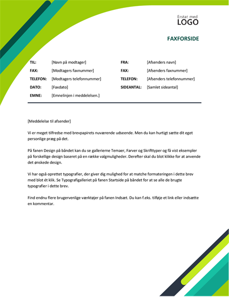 Portada de fax con cápsulas modernas Portada de fax con cápsulas modernas