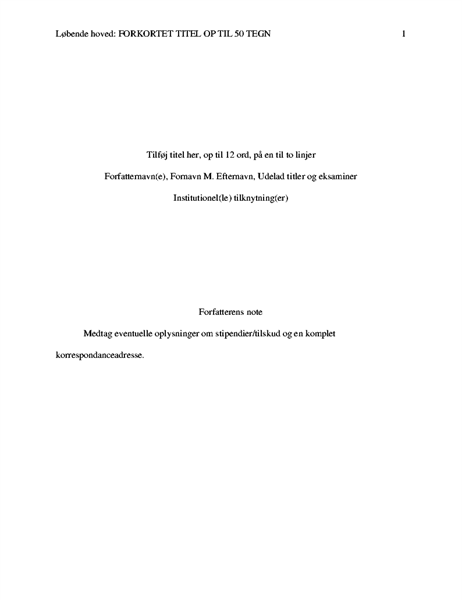 APA-typografipapir APA-typografipapir