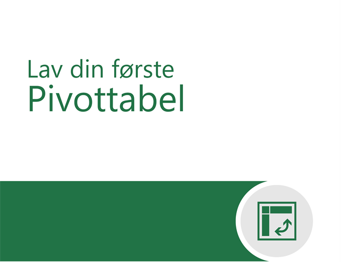 Selvstudium om pivottabeller Selvstudium om pivottabeller