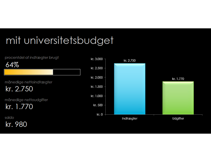 Mit universitetsbudget Mit universitetsbudget
