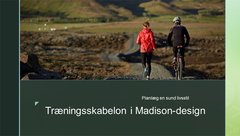 Træningsskabelon i Madison-design Træningsskabelon i Madison-design