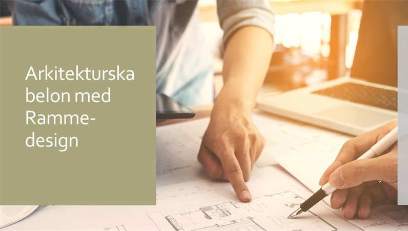 Arkitekturskabelon med Ramme-design Arkitekturskabelon med Ramme-design