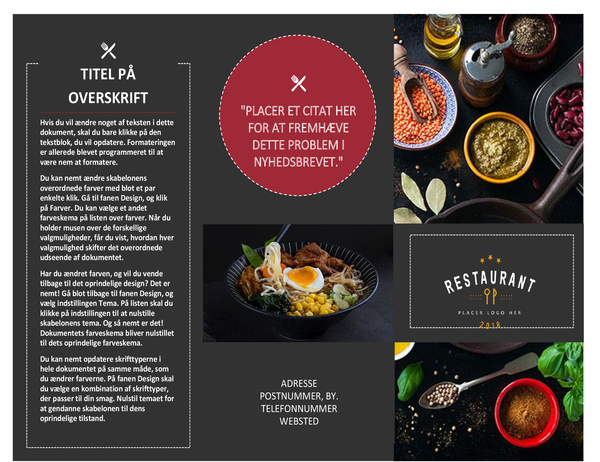 Restaurantbrochure Restaurantbrochure