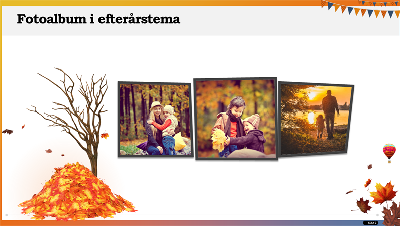 Fotoalbum i efterårstema Fotoalbum i efterårstema
