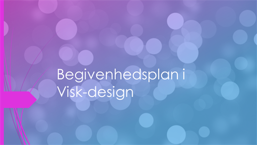 Begivenhedsplan i Visk-design Begivenhedsplan i Visk-design