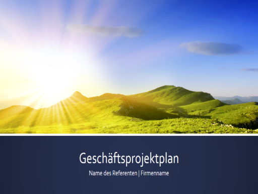Präsentation "Geschäftsprojektplan" (Breitbild) Präsentation "Geschäftsprojektplan" (Breitbild)